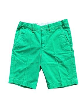 Crewcuts Everyday Stretch Green Classic Chino Shorts Adjustable Waist Size 12